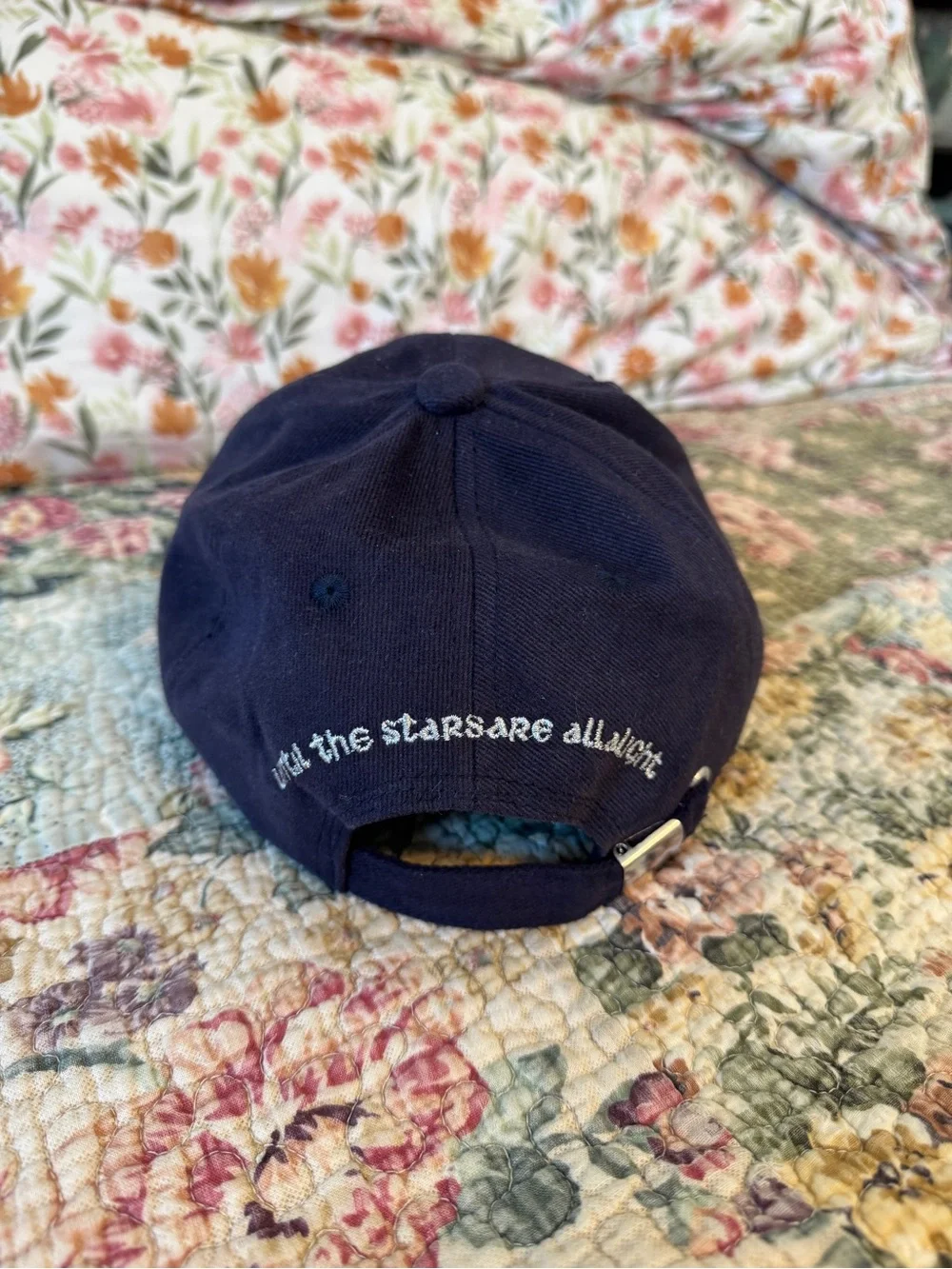 Navy Baseball Cap with White Tree of Gondor Embroidery